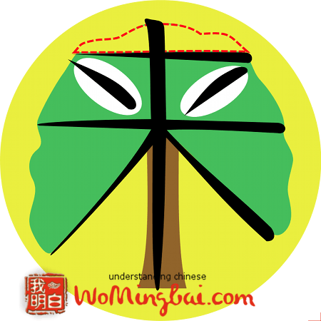 chinesisches zeichen für kommen lai 来 illustriert